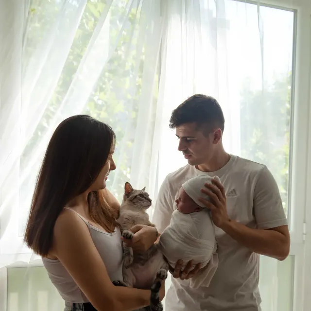 Newborn · retrato en manta